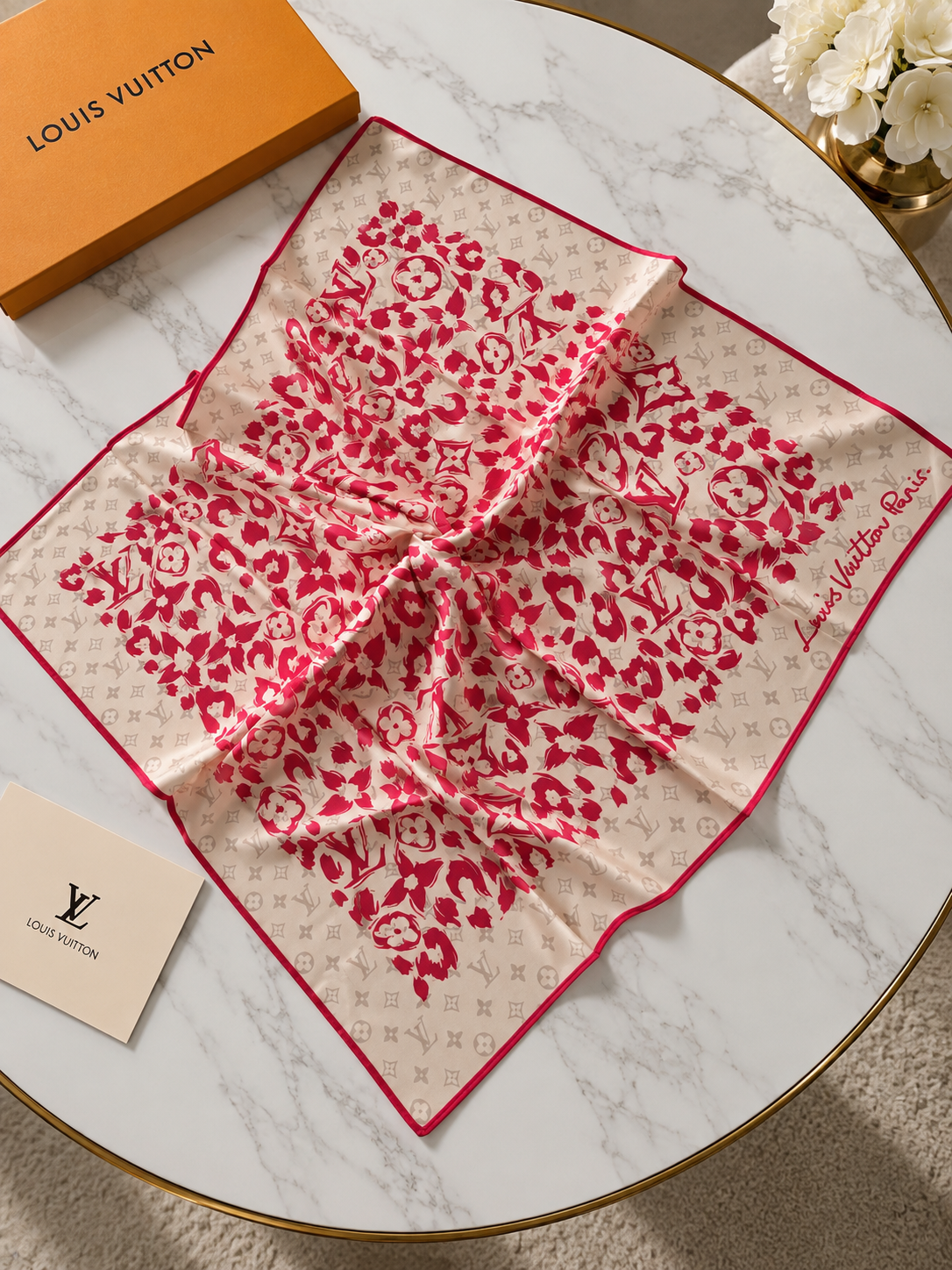 Lv Silk Scarf