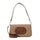 Guess Eco Mietta flap shoulder bag featuring a monogram print and a large G logo detail.