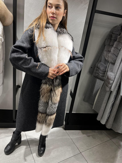 Alpaca and authentic fox Fur