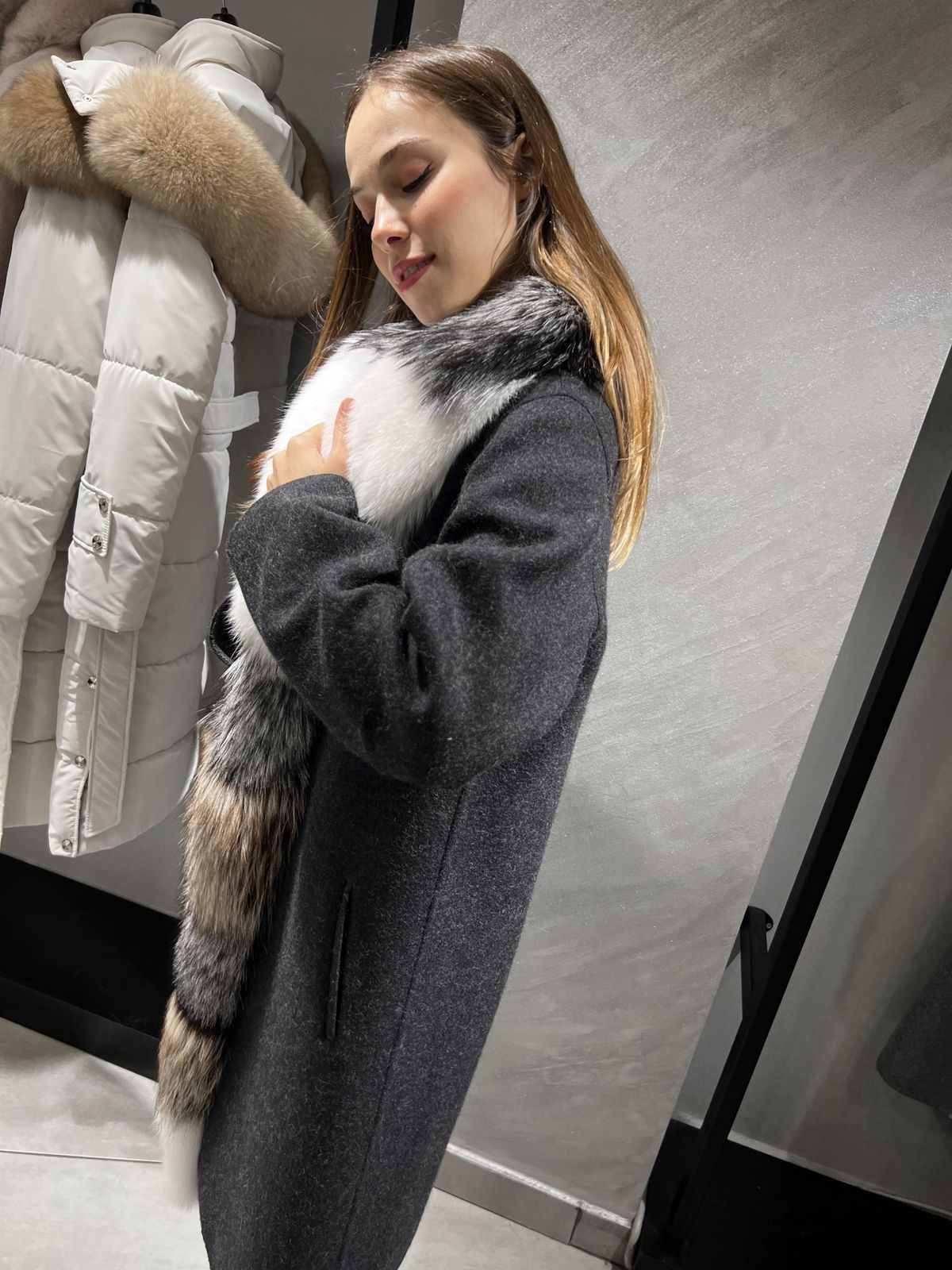 Alpaca and authentic fox Fur