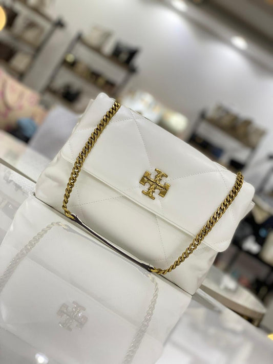 Tory Burch Kira Diamond-Quilted Convertible Shoulder Bag.