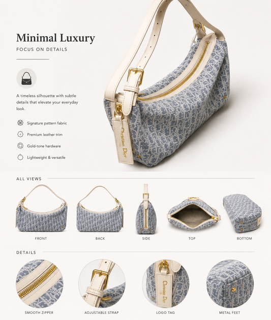 Blue Dior Oblique Jacquard