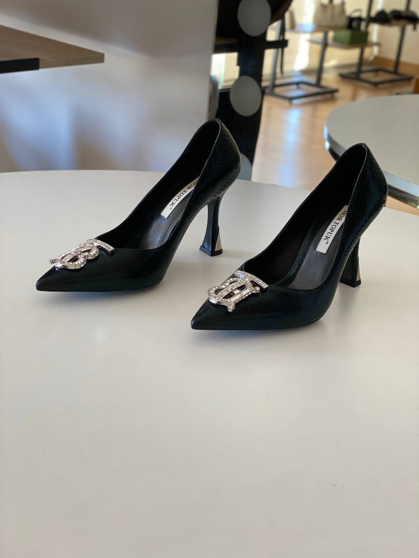 Women's Soiree heeled shoes(Black)