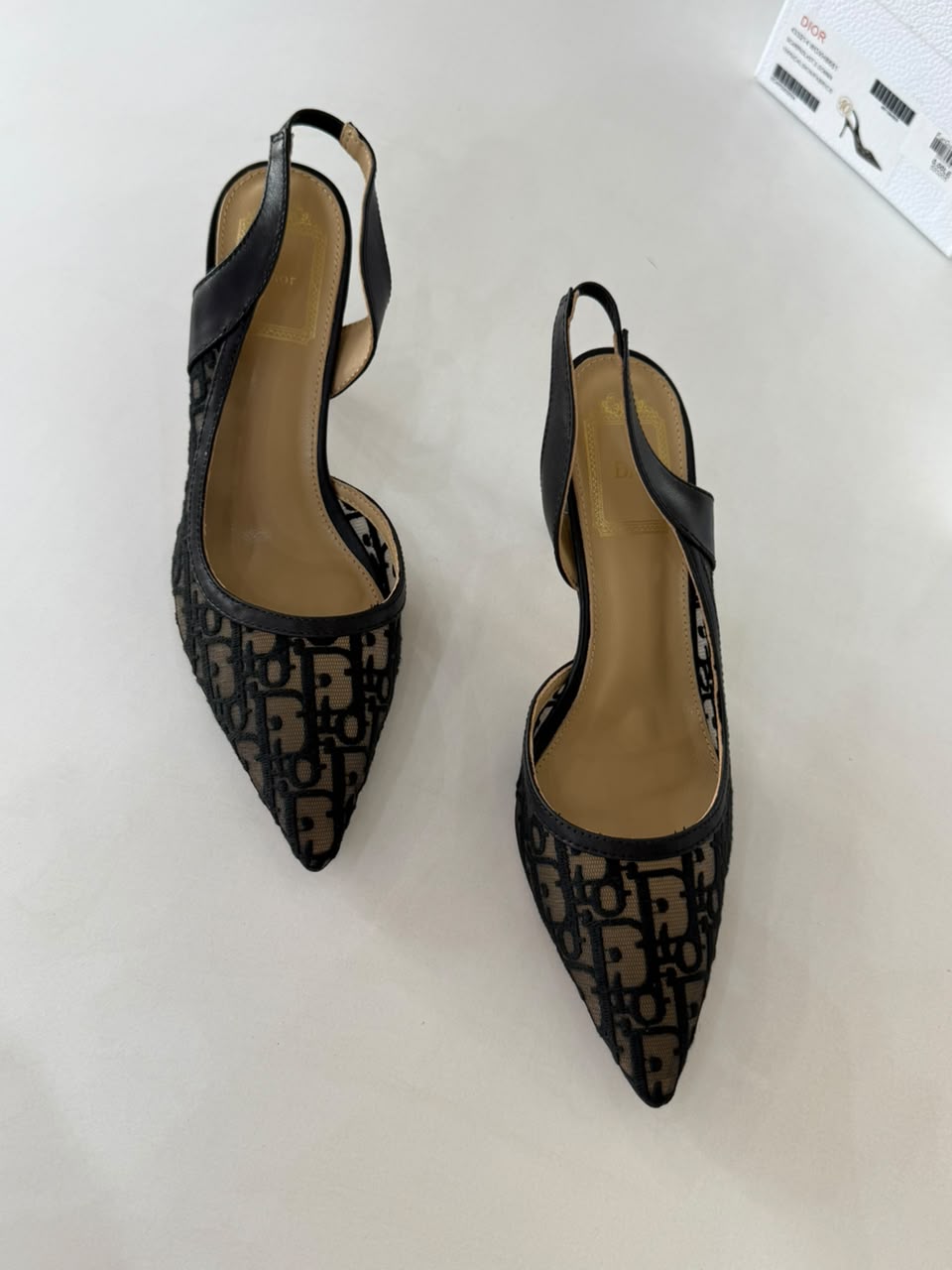 Dior Monogram Slingback Pumps