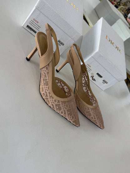 Dior Monogram Slingback Pumps