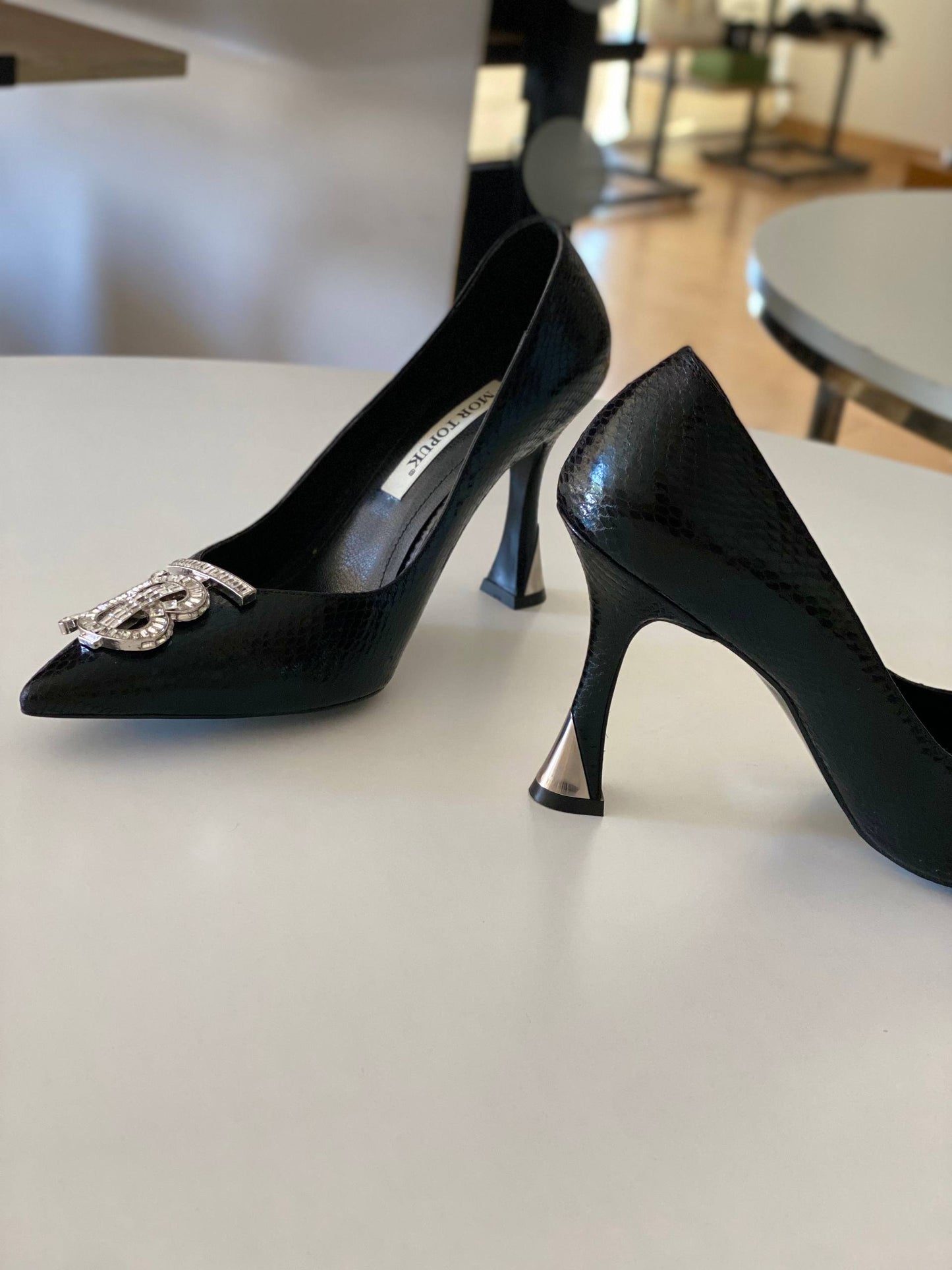 Women's Soiree heeled shoes(Black)