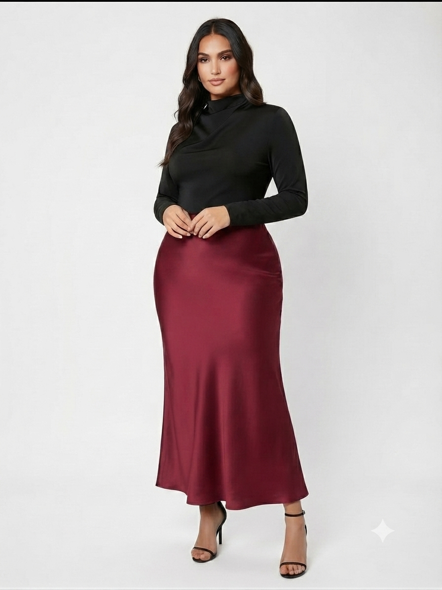Skirt Stan (Burgundy)