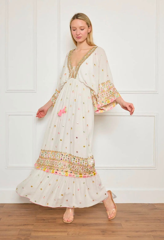 Cotton Dress (Broderie French )