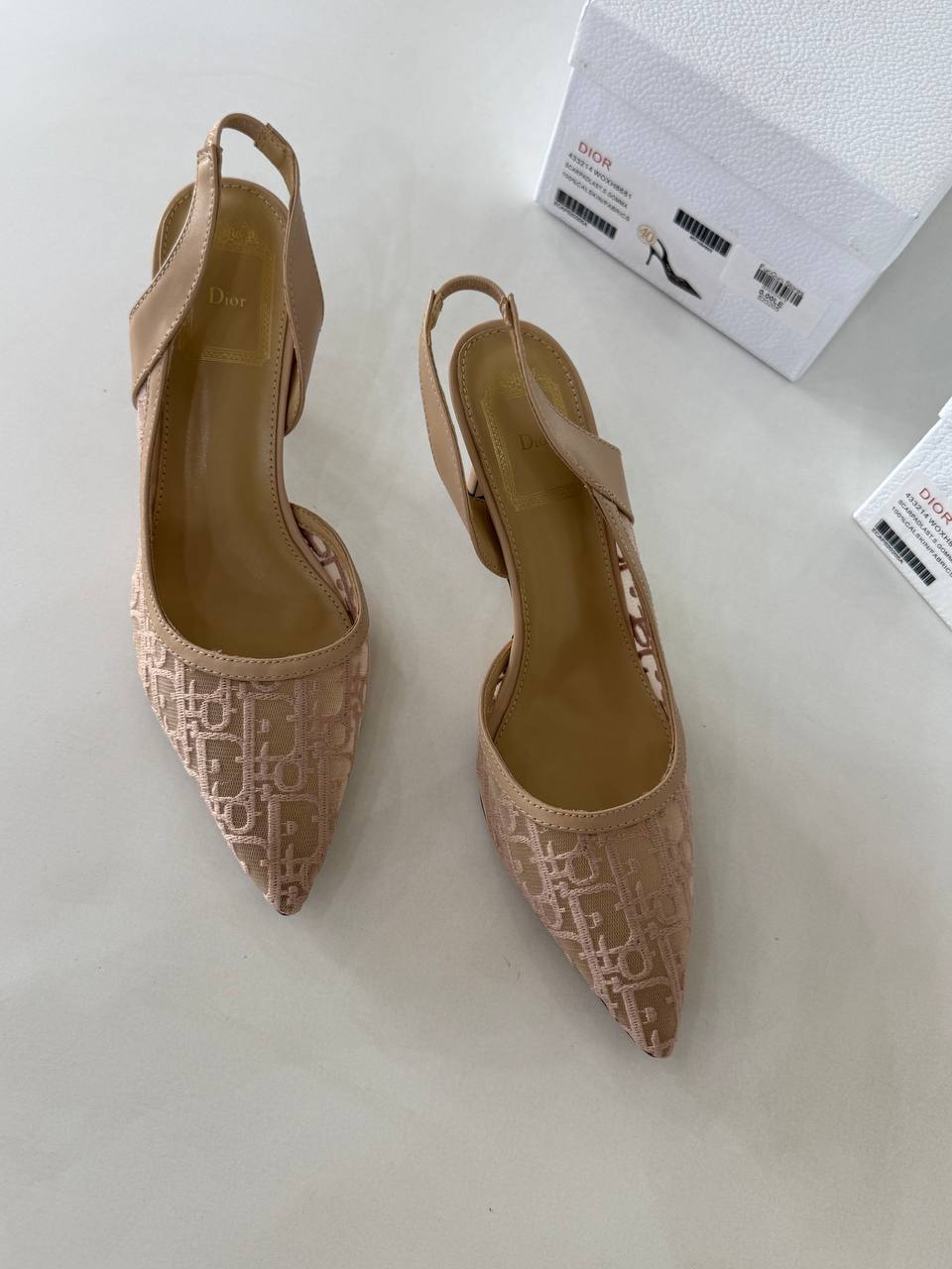 Dior Monogram Slingback Pumps