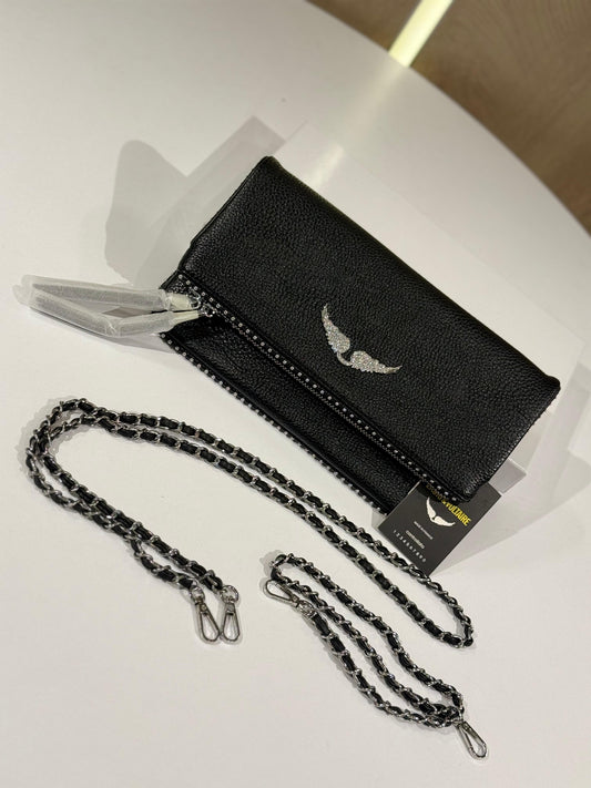Zadig & Voltaire "Rock" Clutch with stars stads
