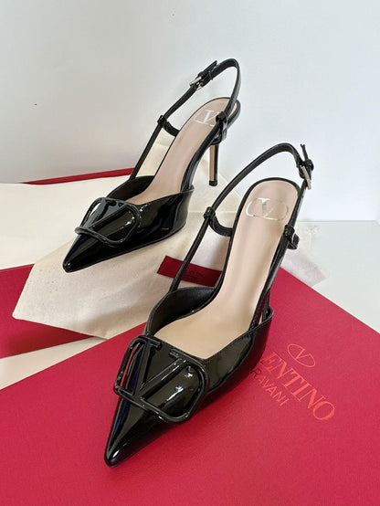 Valentino Shoes(Black with patent leather)