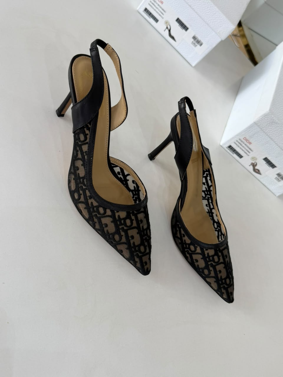 Dior Monogram Slingback Pumps