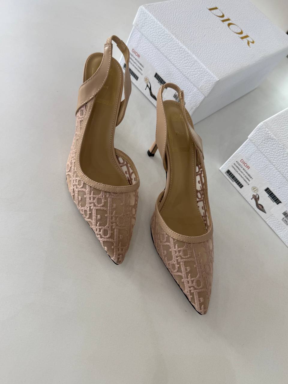 Dior Monogram Slingback Pumps