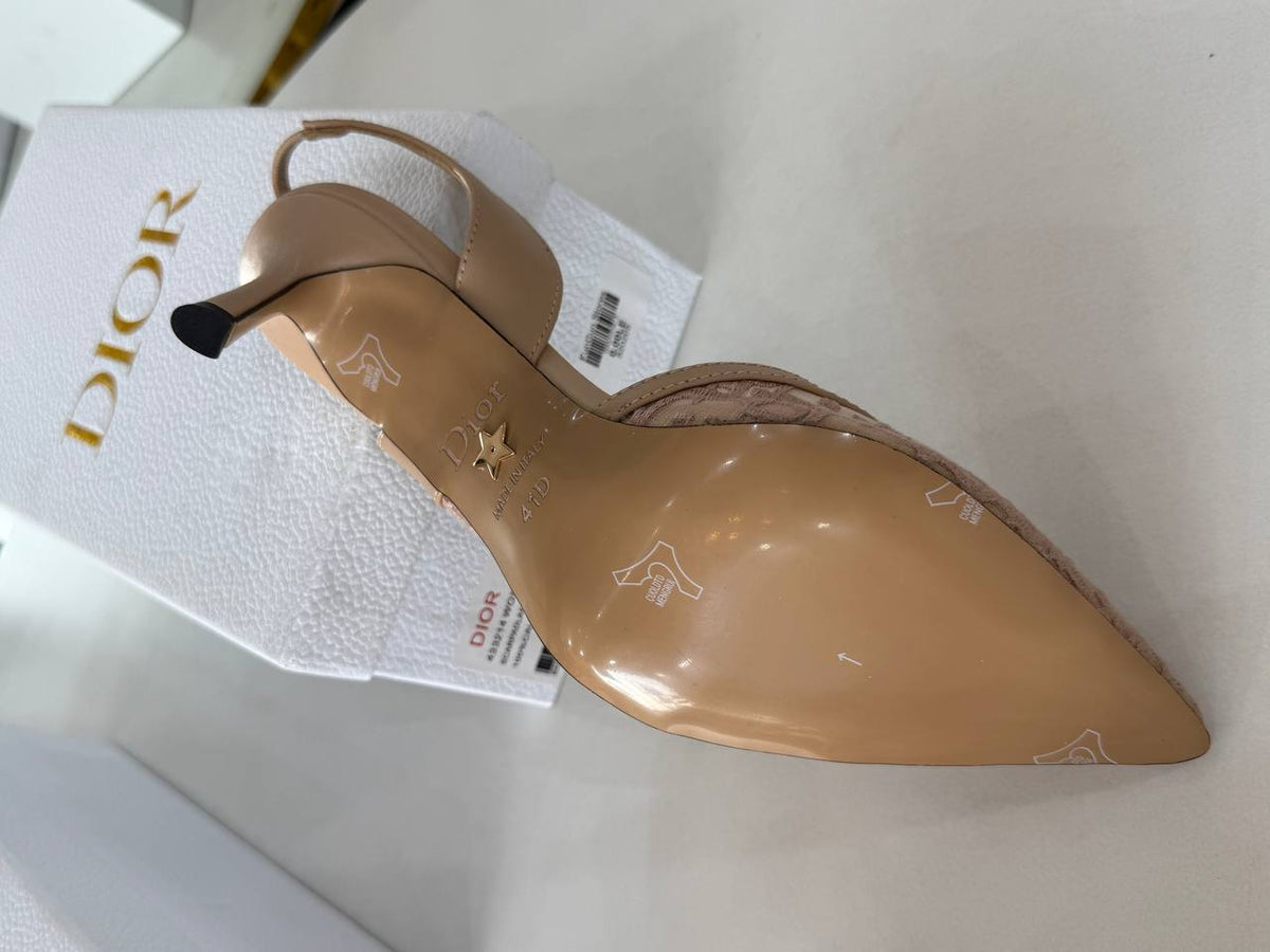 Dior Monogram Slingback Pumps