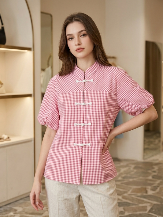 Blouse (Gingham Cotton)
