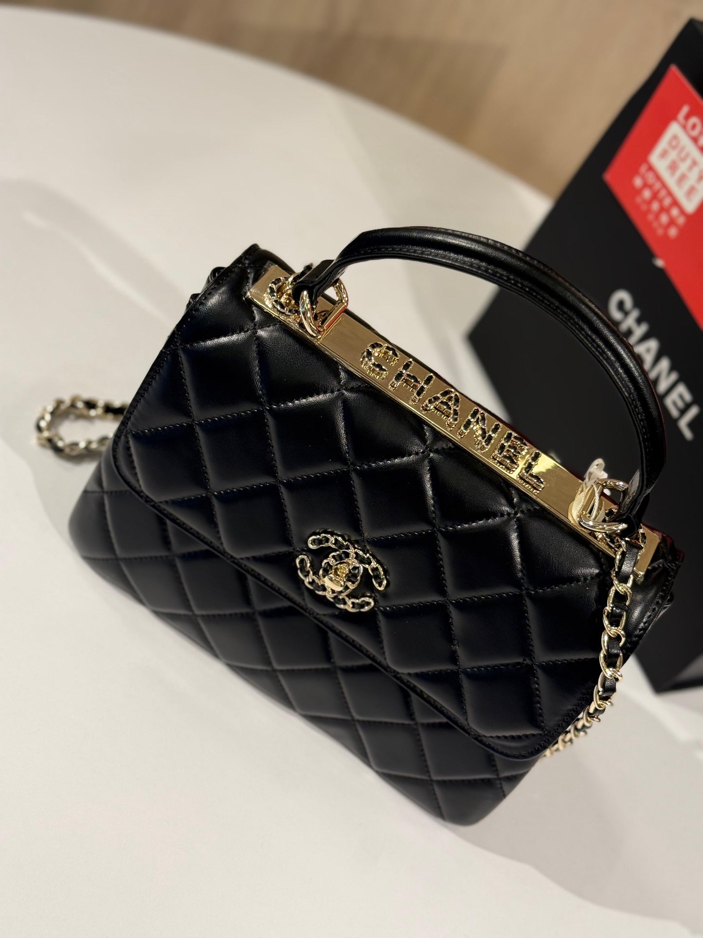 Chanel Flap Bag with Top Handle